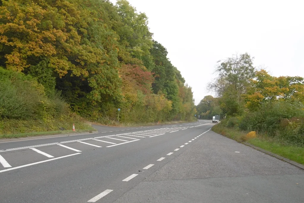 The A49 on Dinmore Hill, north of Hereford. The picture does not show the scene of the collision.