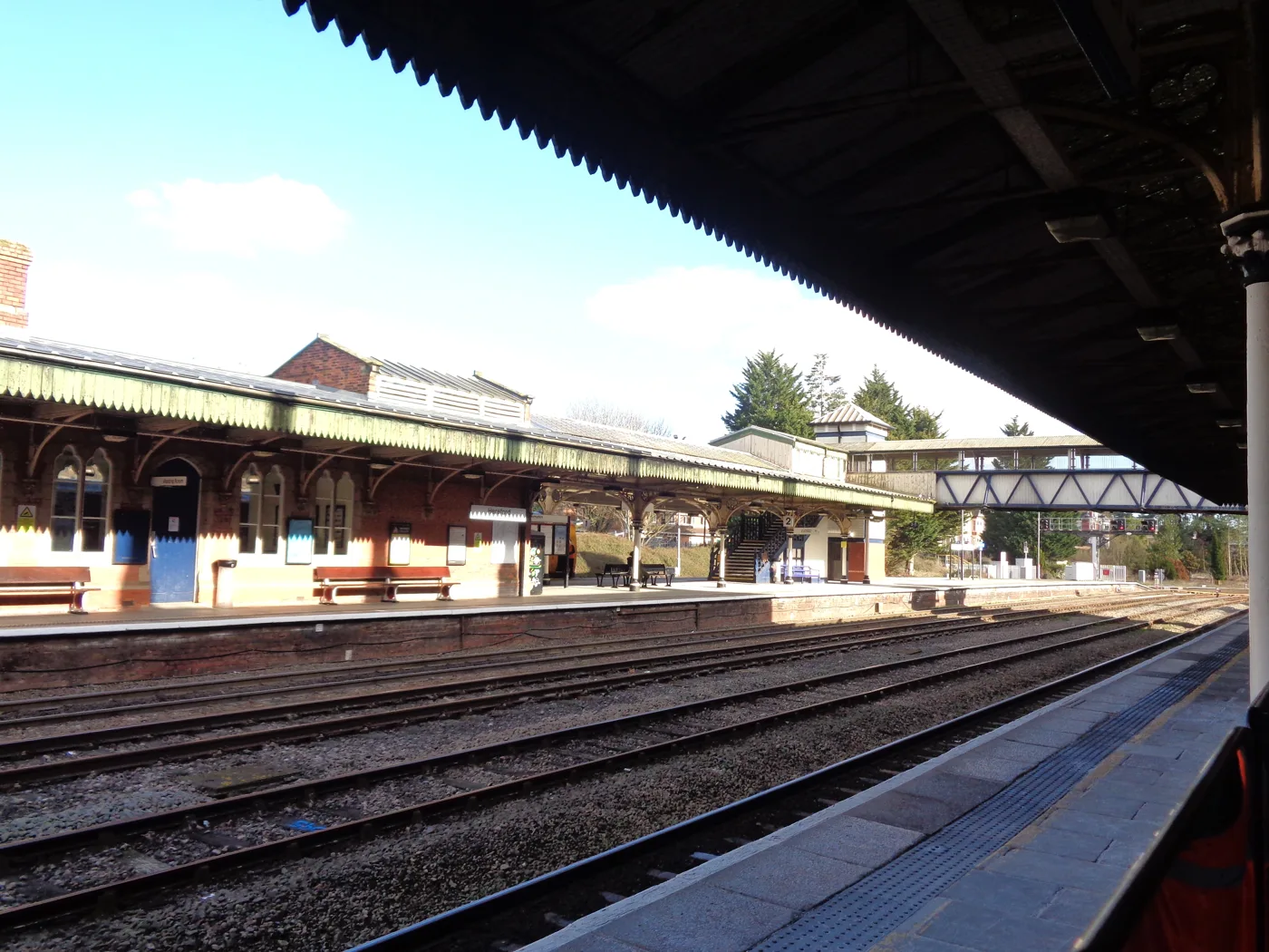 Hereford station, where Transport for Wales, Great Western Railway and London Northwestern services all call